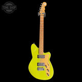 Full frontal of Used Reverend Jetstream RB Avocado.