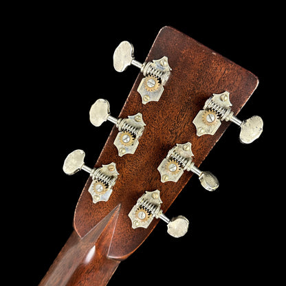 Back of headstock of Martin D-28 Authentic 1937 VTS Aged.