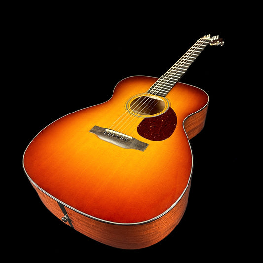 Front angle of Collings OM1 Sunburst.