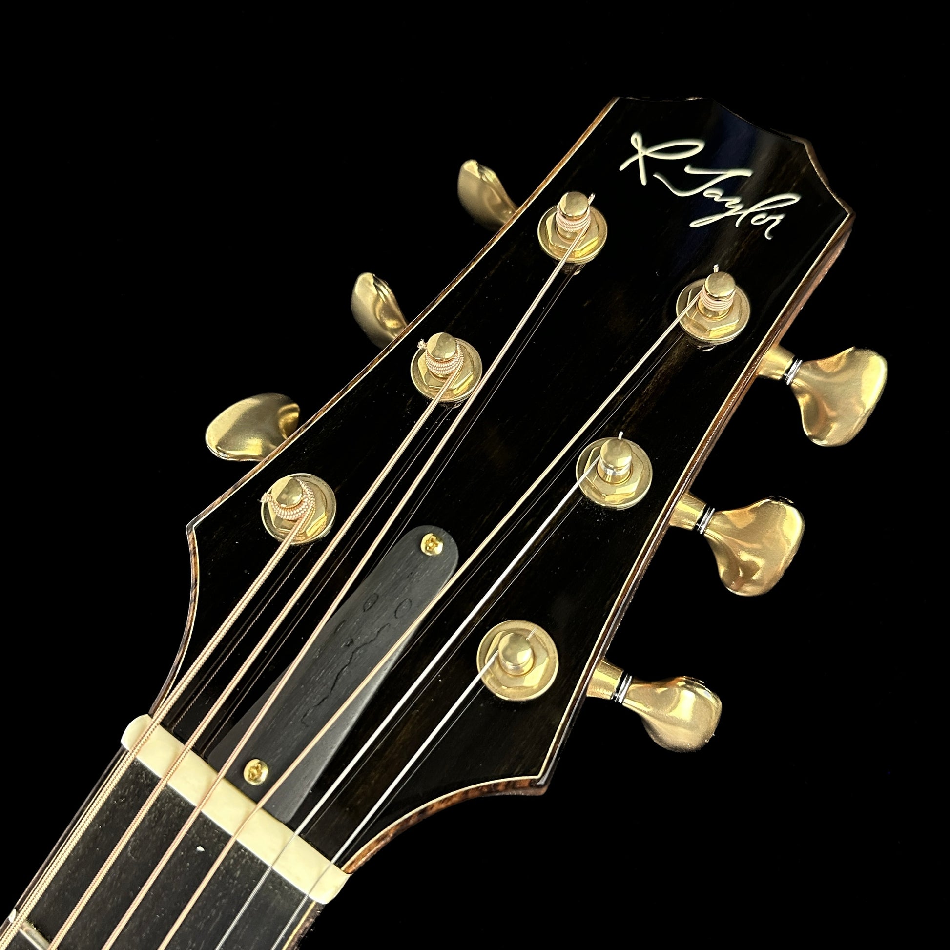 Front of headstock of Used 2009 R. Taylor Style 1.