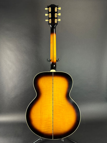 Full back of Used 2024 Gibson 1957 SJ-200 Murphy Lab Light Aged Vintage Sunburst.
