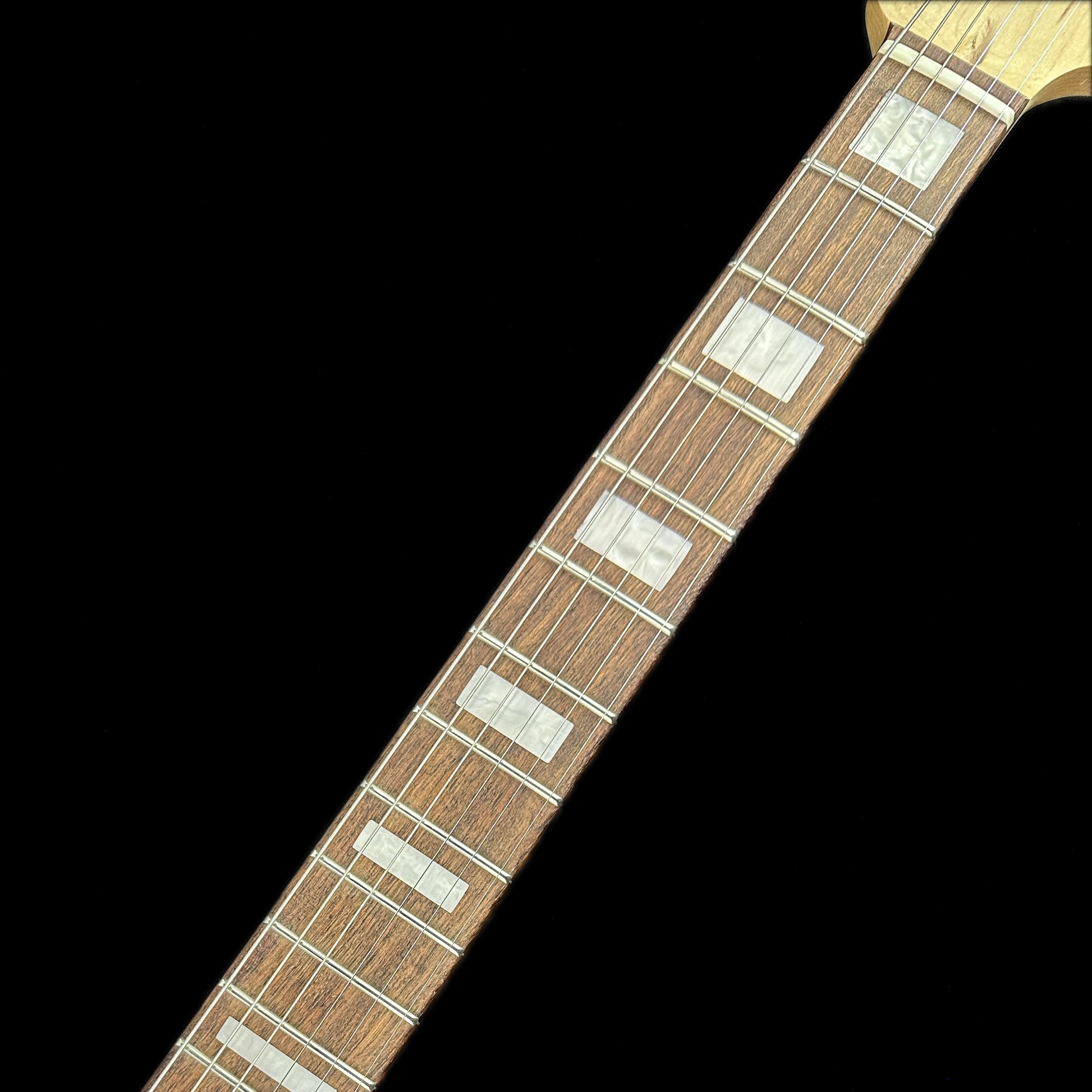 Fretboard of G&L USA Doheny Tobacco Sunburst.