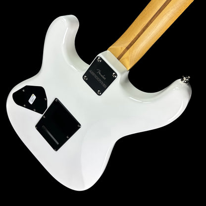 Back angle of Used Fender Aerodyne Special Strat White.