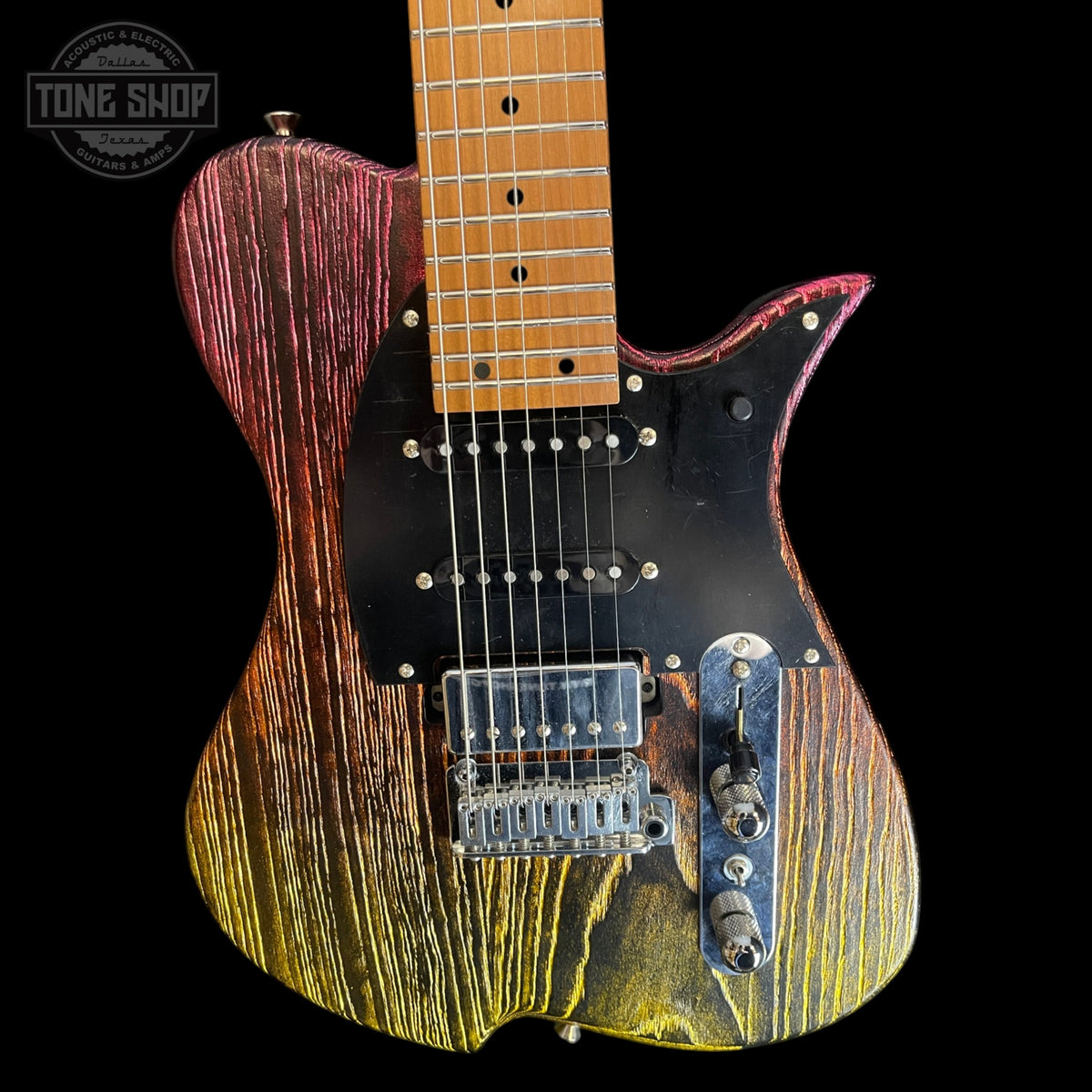Front of Used Vola Guitars Vasti 7PDMJ1 OGD Matte.