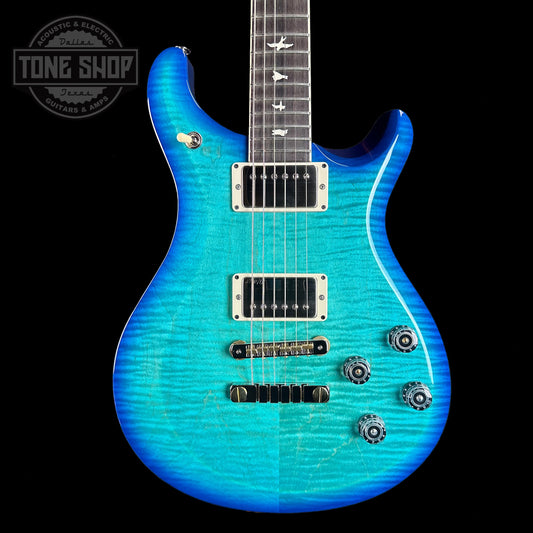 Front of body of PRS S2 McCarty 594 Flame Top Makena Blue.