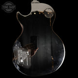 Back of Used 2024 Gibson Les Paul Trad Pro V Dark Purple Burst.