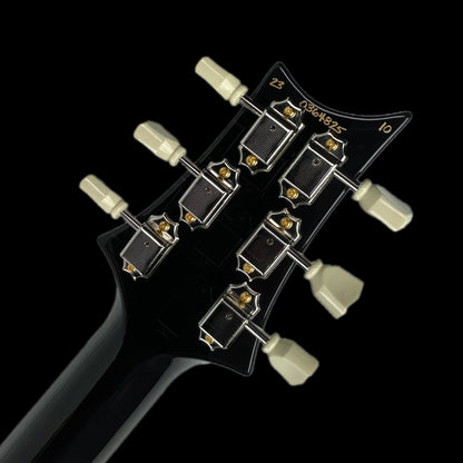 Back if headstock of PRS McCarty 594 Black Gold.