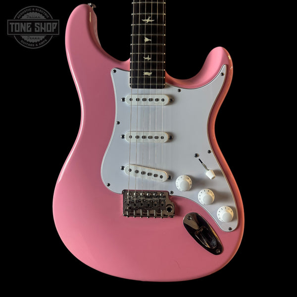 Front of Used PRS USA Silver Sky Roxy Pink.