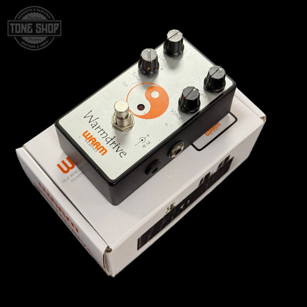 Warm Audio Guitar effects pedal with 'Warmdrive' branding on a black background