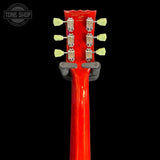 Back of headstock of Used Vintage LP Sunburst.