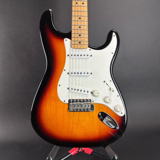Front of Used 1998 Fender California Strat Sunburst.