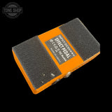 Bottom of Used Caline Orange Burst Overdrive Pedal TSS7575.