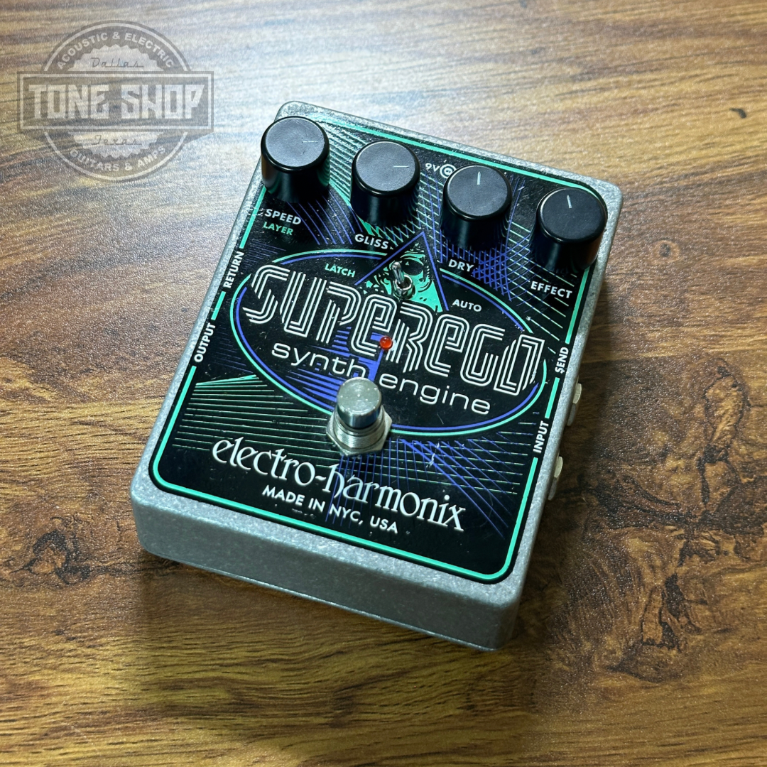 Top of Used Electro-Harmonix Superego Synth.