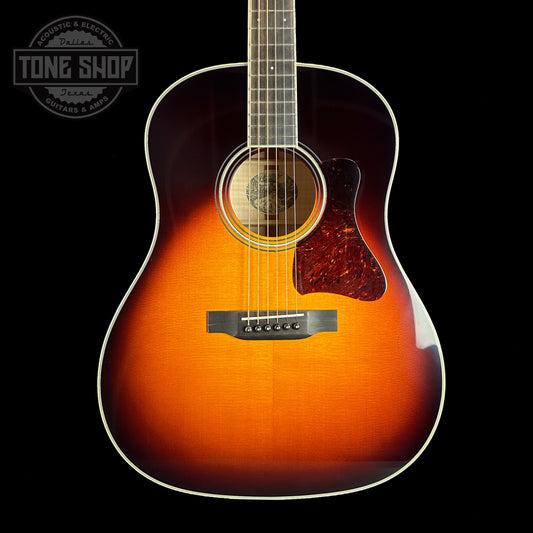 Front of body of Collings CJ Full Body Sunburst Sitka/Maple.