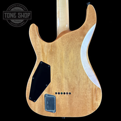 Back of ESP USA Horizon-II Flame Maple Blood Moon.