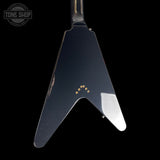 Back of Used 2002 Epiphone 58 Reissue Flying V Black.
