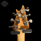 Back of headstock of Used 2022 EVH Wolfgang Standard Black PFB TSS7697.