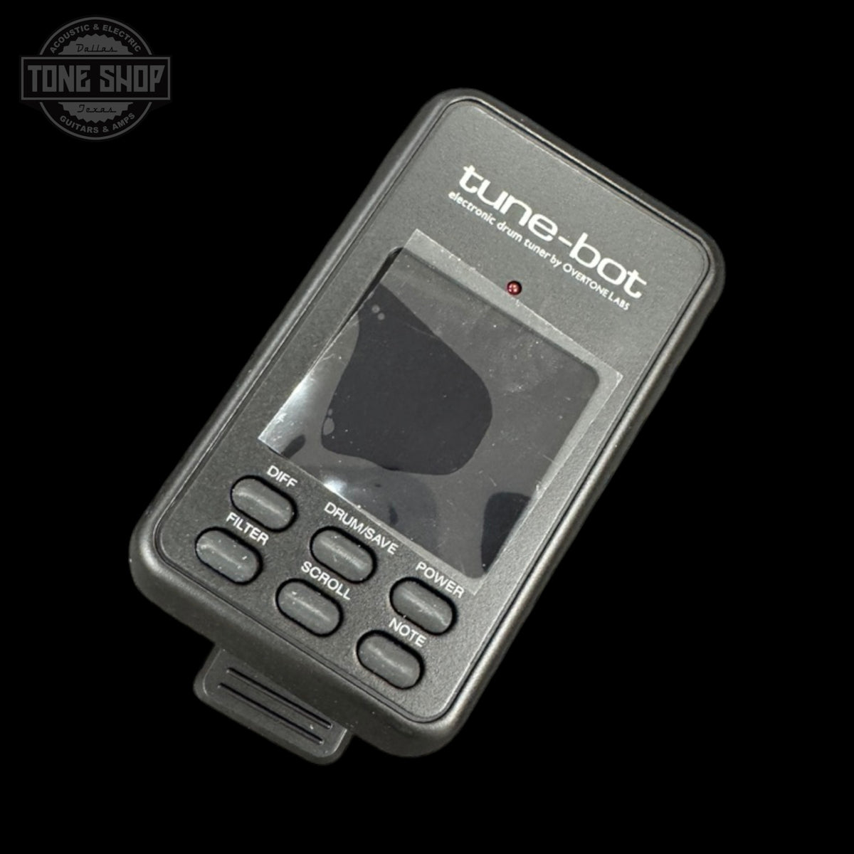 Top of Used Overton Labs Tune-Bot Electronic Drum Tuner.