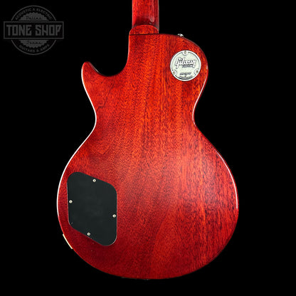 back of Gibson Custom Dealer Select 1958 Les Paul Chambered Slow Iced Tea Fade VOS w/case 84910