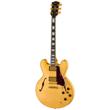 Full frontal of Gibson Custom Limited 60 ES 355 Figured Antique Blonde Light Aged.