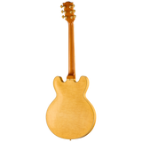 Back of Gibson Custom Limited 60 ES 355 Figured Antique Blonde Light Aged.