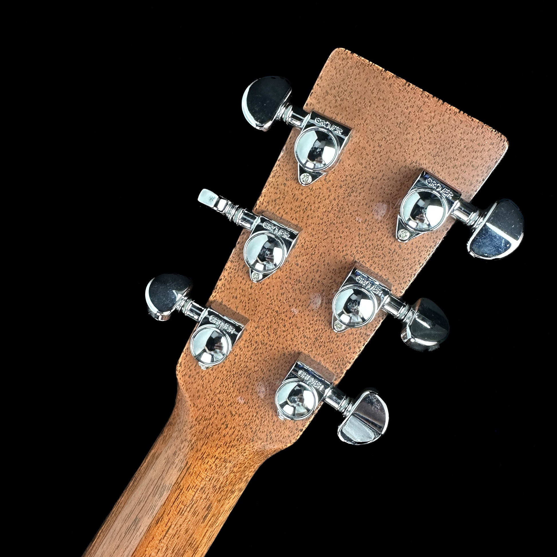 Back of headstock of Used 2001 Martin D-18P.