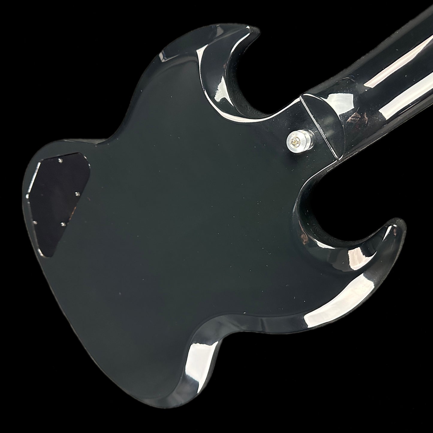 Back angle of Used 2023 Gibson SG Standard Ebony.