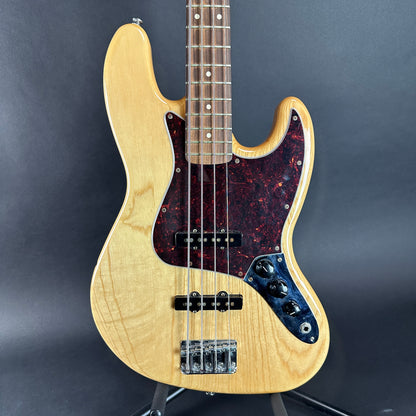 Front of body of Used Fender Standard Jazz Bass Natural.