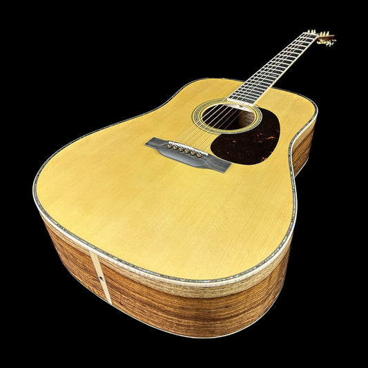 Front angle of Martin Custom Shop 41 Style Torch Motif Dread Adirondack/Guatemalan Rosewood.