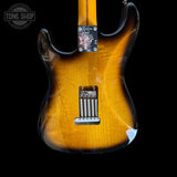 Back of body of Used 2007 Fender Eric Johnson Stratocaster 2TS.