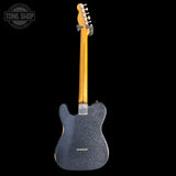 Back of Used Fender Brad Paisley Black Sparkle Esquire.