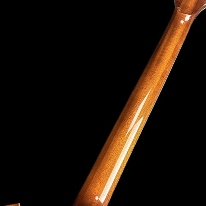 Back of neck of Demo ESP USA Eclipse Floyd Rose See Thru Black Sunburst.