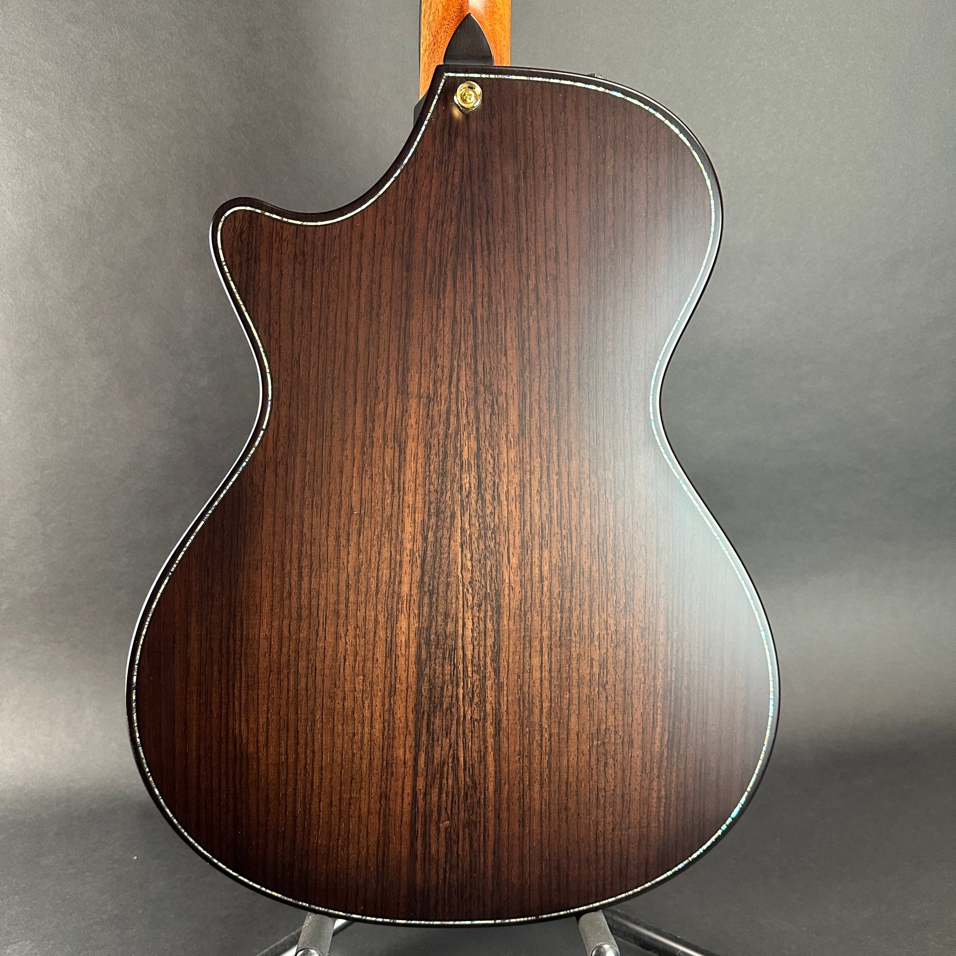 Back of body of Used Taylor 912ce Builder's Edition WHB.