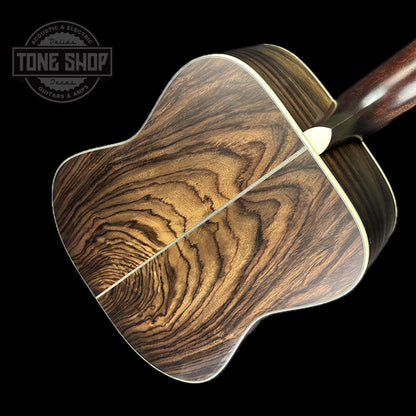 Back angle of Huss & Dalton Stageworn Relic TD-R Custom Thermo-cured Adirondack/Wavy East Indian Rosewood.