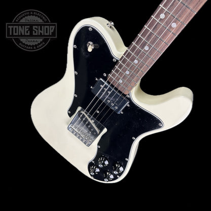 Front angle of Used Fender American Vintage II '77 Telecaster Custom Olympic White.