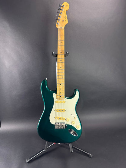 Used 1990 Fender MIJ Standard Stratocaster Sherwood Green w/bag TSU17288