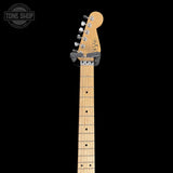 Neck and headstock of Used 2014 EVH Stripe Series Circles Gloss Body.