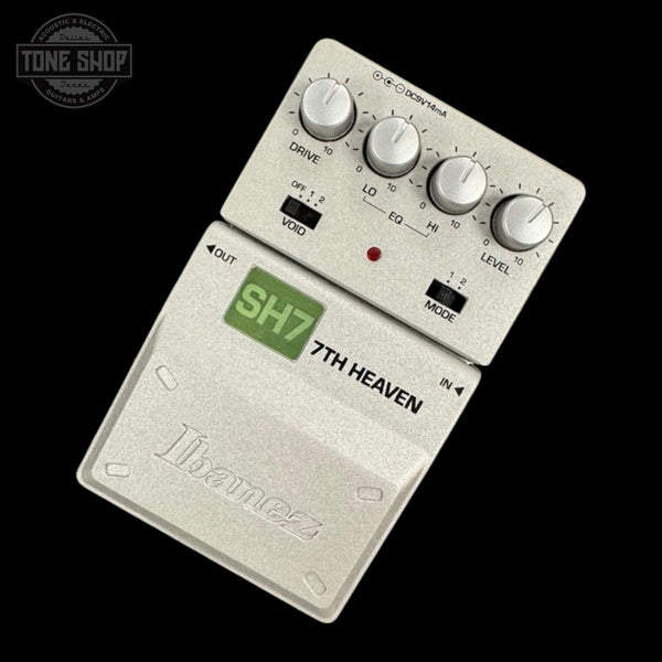 Top of Used Ibanez SH7 Seventh Heaven Distortion Pedal.
