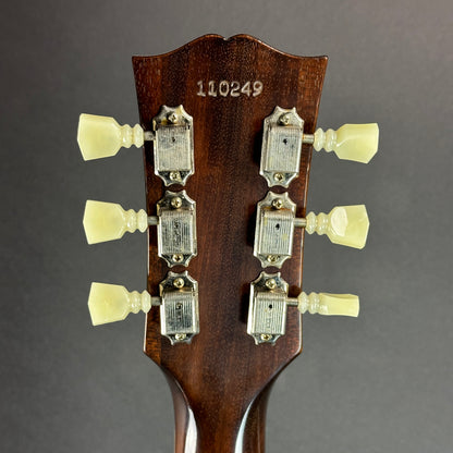 Back of headstock of Used 2021 Gibson 61 ES-335 Sunburst.