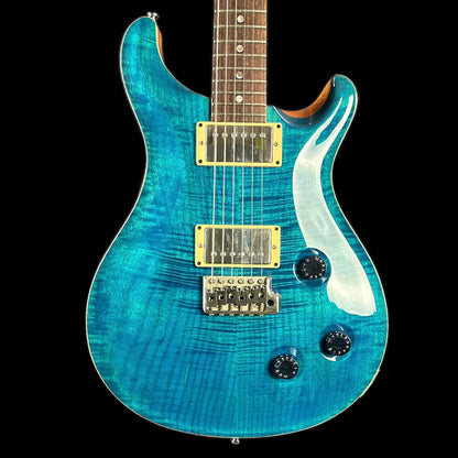 Front of body of Used 2009 PRS Custom 22 Matteo Blue.
