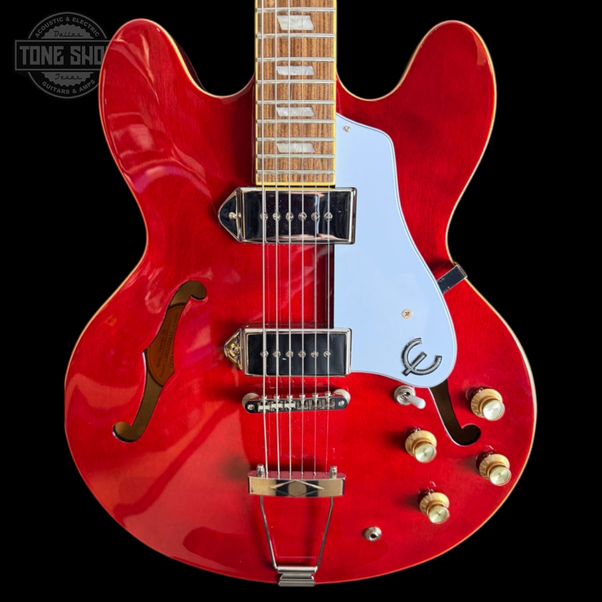 Front of Used Epiphone Casino CH TSS7335.