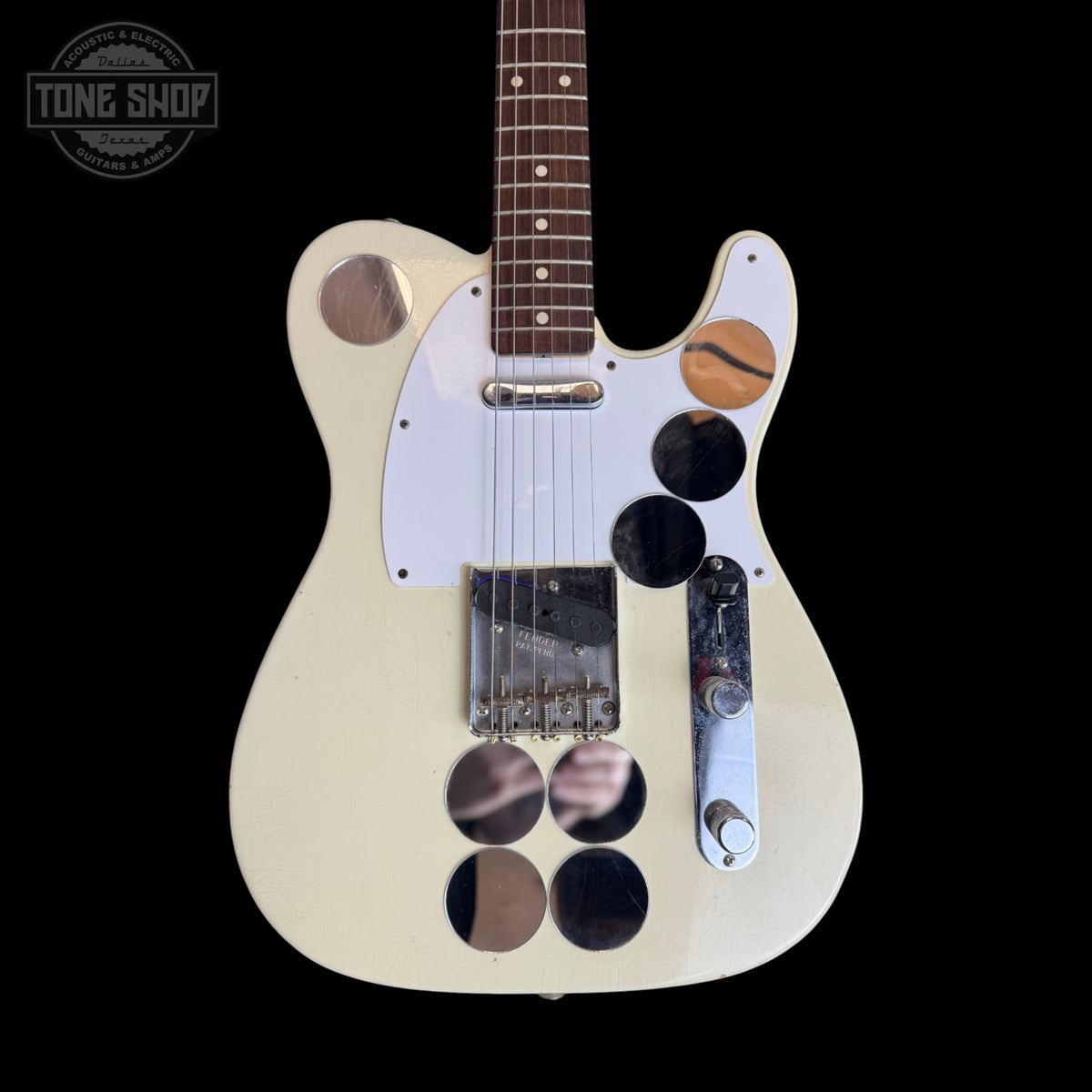 Front of Used Fender Custom Shop Jimmy Page Mirror Telecaster TSS6890.