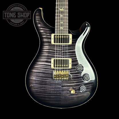 Front of body of PRS DGT David Grissom Trem 10 Top Purple Mist Birds.
