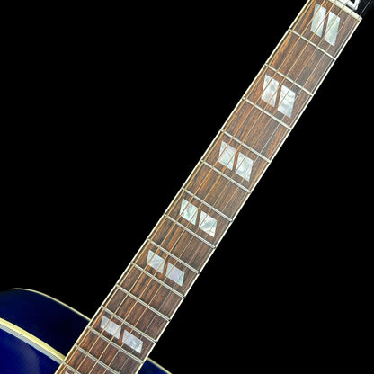 Fretboard of Used Gibson Dove Viper Blue.