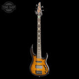 Full frontal of Used 2015 Carvin LB75 5-String Bass TSS7145.