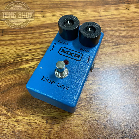 Top of Used MXR Blue Box Octave Fuzz.