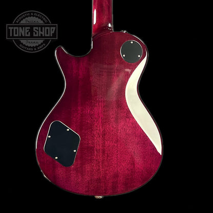 Back of body of PRS Paul Reed Smith S2 McCarty 594 Singlecut Quilt Faded Gray Black Purple Burst.