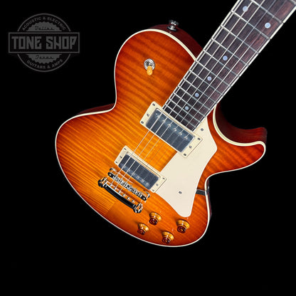 Front angle of Collings CL City Limits Iced Tea Sunburst.