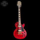 Full frontal of Used 2021 Gibson Les Paul Studio Wine Red GH TSS7609.