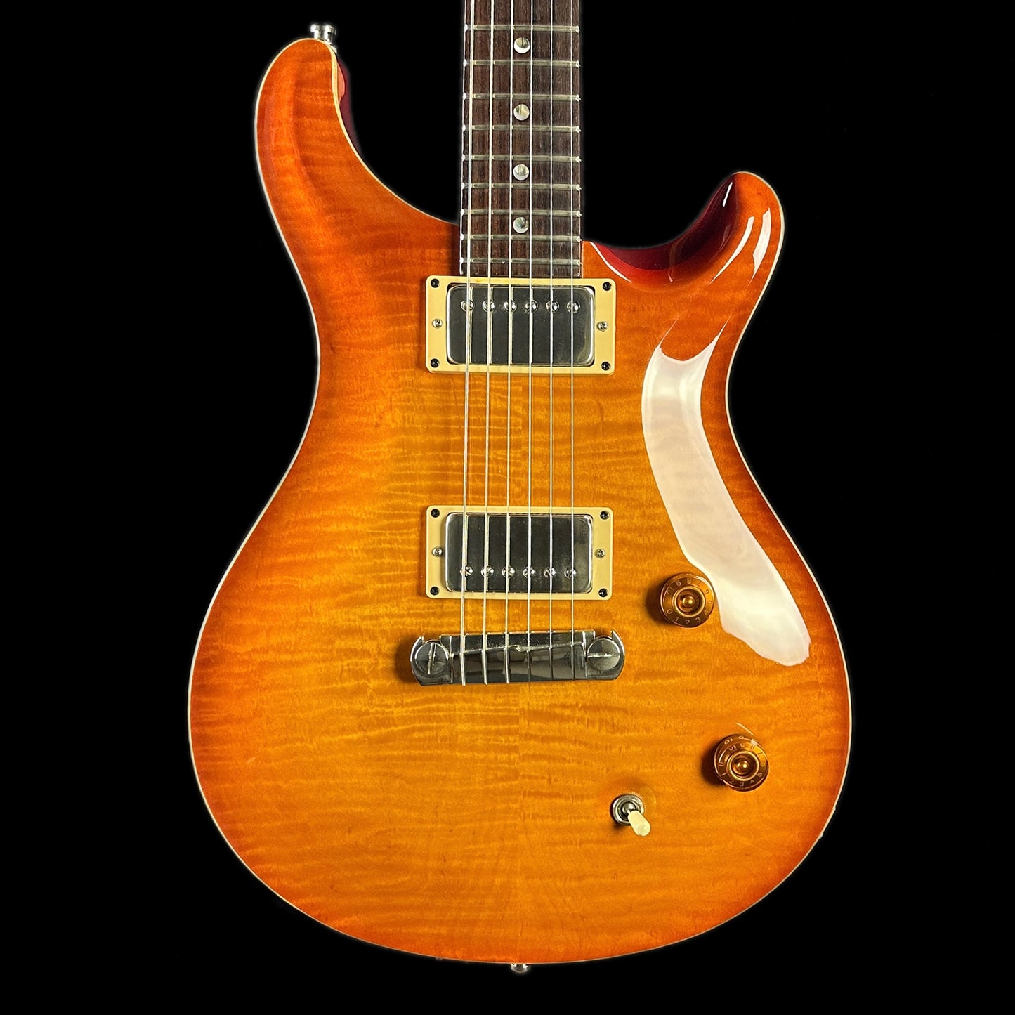 Front of body of Used 1997 PRS McCarty McCarty Sunburst.